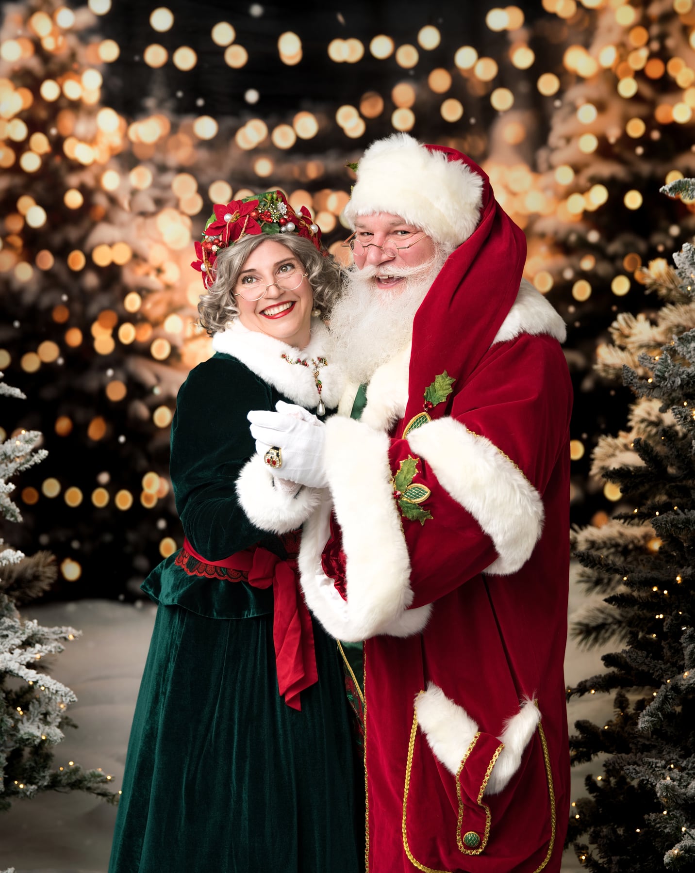 Santa and Mrs. Claus portrait placeholder