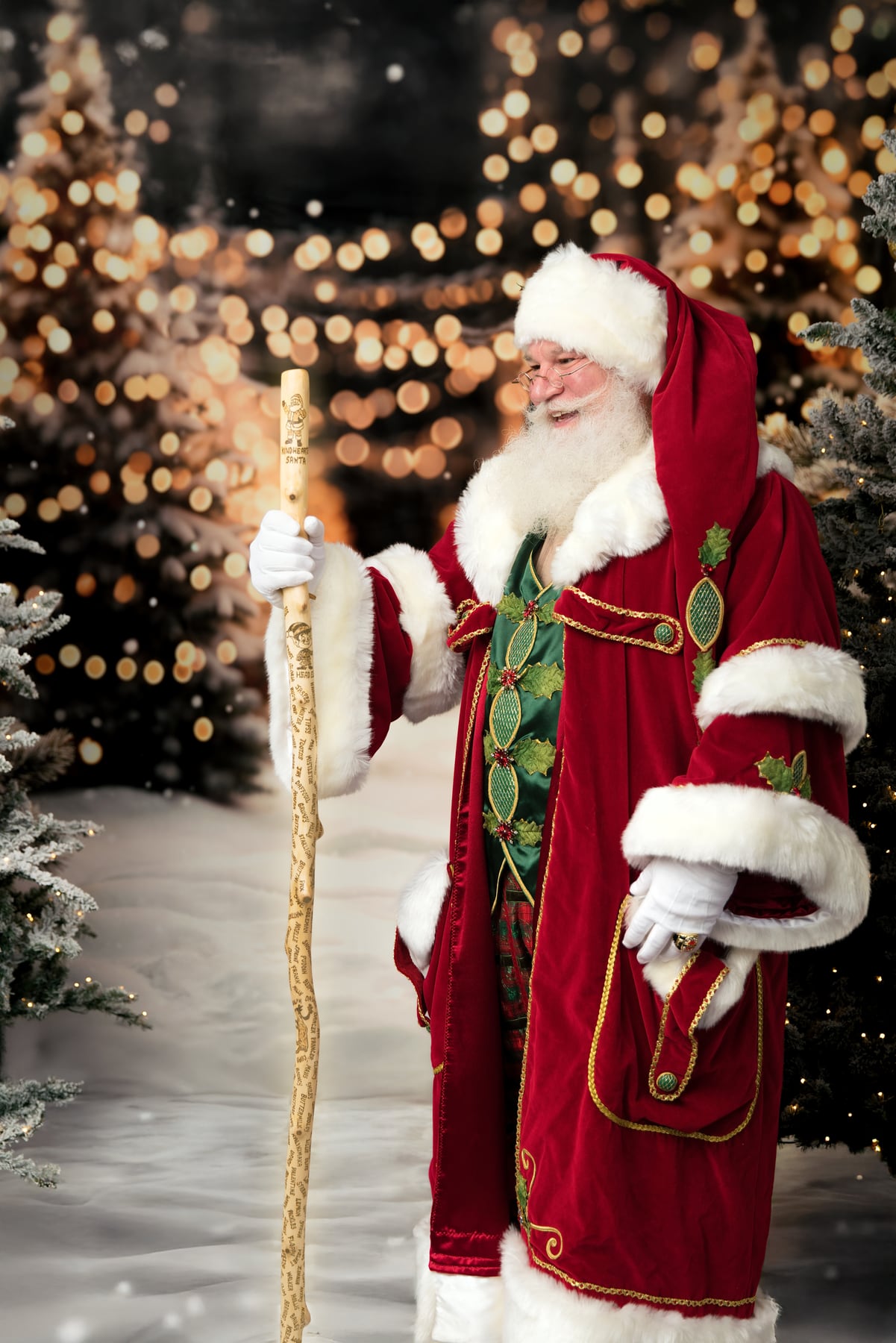 Santa and Mrs. Claus outdoor portrait